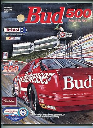 BRISTOL BUD 500 NASCAR WINSTON CUP RACE PROGRAM-8/29/1992-RICHARD PETTY-fn