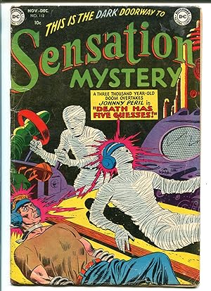 Bild des Verkufers fr SENSATION MYSTERY #112 1952-DC COMICS-PRE-CODE HORROR-TATTOOS-GHOSTS-vg zum Verkauf von DTA Collectibles