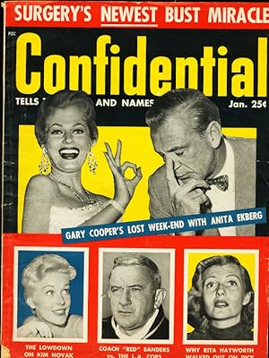 CONFIDENTIAL 1956 JAN-KIM NOVAK/RITA HAYWORTH/ST CYR VG