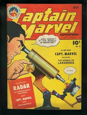 CAPTAIN MARVEL ADVENTURES #35-1ST RADAR/WILD COVER-1944 FN+
