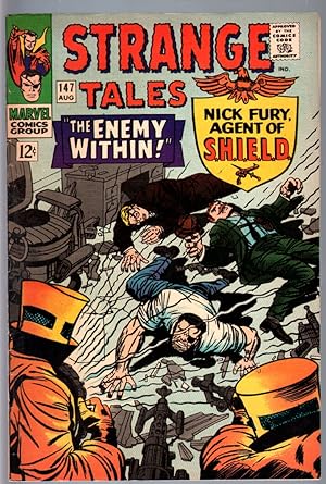 Strange Tales #147 Featuring Nick Fury & Doctor Strange A4 Size - 210 x 297mm - 8.5 x 11.75 Front Cover Reproduction