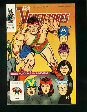 LOS VENGARORES #38 1981-MEXICAN AVENGERS COMIC-HERCULES COVER FN