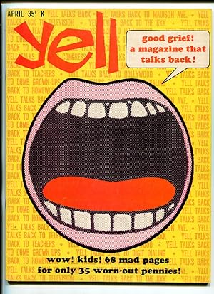 YELL #1-APR 1966-HUMOR-PARODY-CARTOONS-MAD IMITATION-vg