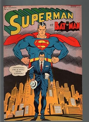 SUPERMAN ET BATMAN #17-1969-DC FRENCH COMIC-RARE EDITION-VF VF