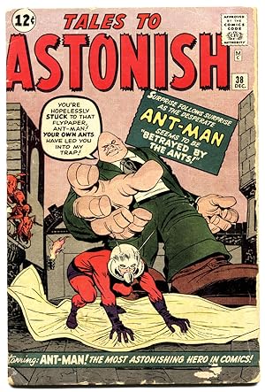 Immagine del venditore per TALES TO ASTONISH #38 1962-MARVEL-ANT-MAN-1ST EGGHEAD-JACK KIRBY-g/vg venduto da DTA Collectibles