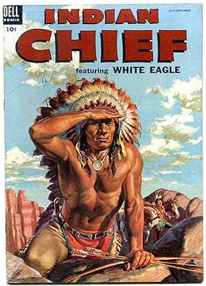 INDIAN CHIEF #14-DELL-1954-CLASSIC INDIAN COVER-WHITE EAGLE APPEARS-F/VF FN/VF