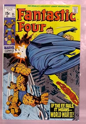 FANTASTIC FOUR #95 1970-THE THING-JACK KIRBY MARVEL ART VF/NM