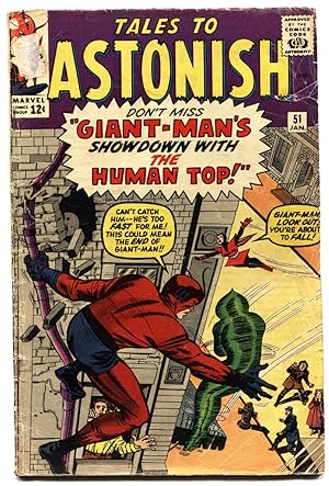 Immagine del venditore per Tales to Astonish #51-WASP-GIANT-MAN-1964-Jack Kirby - Marvel G/VG venduto da DTA Collectibles