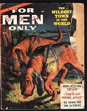 FOR MEN ONLY PULP #4-OCT 1954-WAR-CRIME-EXPLOITATION-BLOODY DEATH PHOTOS FR