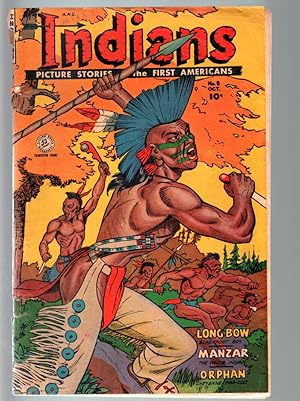 Indians #8-Fiction House western-classic cover-1951-G