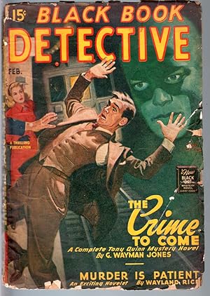 BLACK BOOK DETECTIVE 1947 FEB-BLACK BAT-PULP-HERO PULP-RARE G+