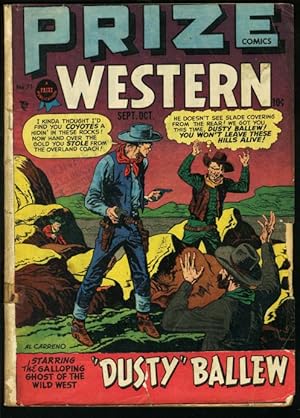 PRIZE COMICS WESTERN #71-COOL COVER GOOD ART ISSUE G