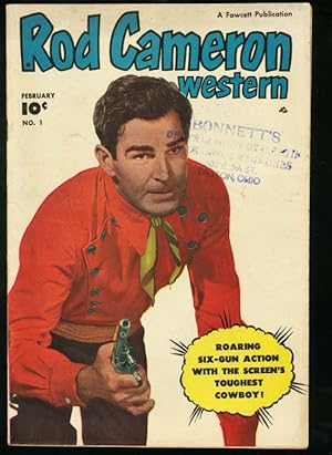 ROD CAMERON WESTERN #1-FAWCETT-1950-PHOTO COVER VG+