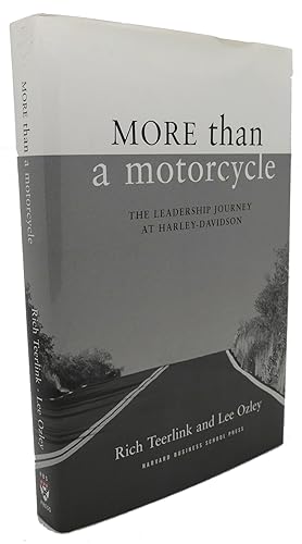 Imagen del vendedor de MORE THAN A MOTORCYCLE : The Leadership Journey At Harley-Davidson a la venta por Rare Book Cellar
