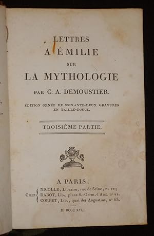 Bild des Verkufers fr Lettres  Emile sur la mythologie, troisime et quatrime parties zum Verkauf von Abraxas-libris