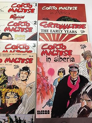 Set of 7 First Edition Corto Maltese titles published in English by NBM - 1. The Brazilian Eagle,...