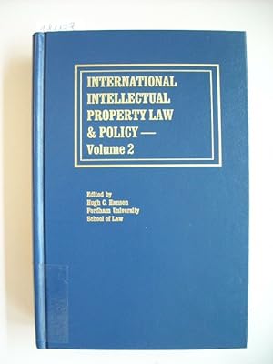 Imagen del vendedor de International Intellectual Property Law and Policy: Vol. 2 (Fordham Institute I.P.Law & Policy) a la venta por Gebrauchtbcherlogistik  H.J. Lauterbach