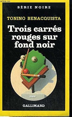 Bild des Verkufers fr Trois carrs rouges sur fond noir zum Verkauf von JLG_livres anciens et modernes