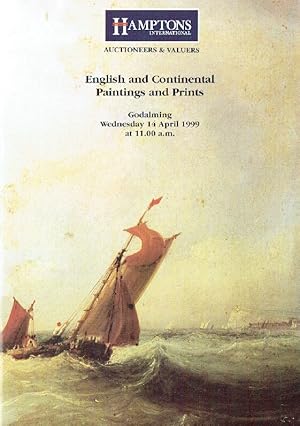 Seller image for Hamptons April 1999 English & Continental Paintings & Prints for sale by thecatalogstarcom Ltd