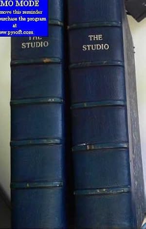 THE STUDIO, monthly magazine. 1923 und 1924 gebunden in Halblederbänden!