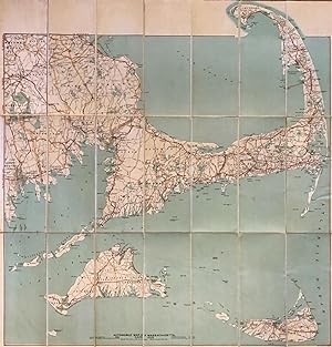 Automobile Map of Massachusetts Cape Cod Section