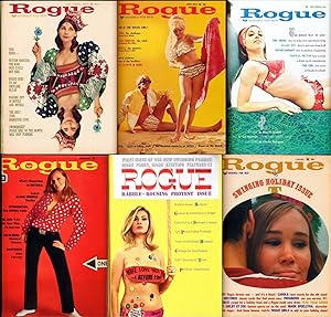 Seller image for Rogue [Designed for Men] (6 vintage adult magazines bound together, 1966-67) for sale by Well-Stacked Books