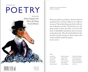 Bild des Verkufers fr Poetry (Contemporary literary anthology magazine, 2007) zum Verkauf von Well-Stacked Books