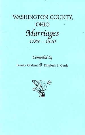 Immagine del venditore per Washington County, Ohio Marriages, 1789-1840 venduto da Book Booth