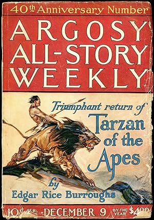 Seller image for TARZAN AND THE GOLDEN LION in ARGOSY ALL-STORY WEEKLY [complete in seven issues] for sale by John W. Knott, Jr, Bookseller, ABAA/ILAB