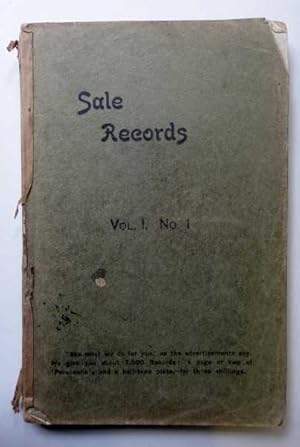 Imagen del vendedor de BAR Sale Records Vol 1 No 1 a Priced & Annotated Record of London Book Auctions (Published Quarterly) June to August 31st, 1902n a la venta por Maynard & Bradley