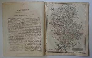 Seller image for Staffordshire New British Traveller S Neele County Map & Description for sale by Maynard & Bradley