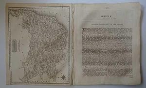 Seller image for Suffock New British Traveller S Neele County Map & Description for sale by Maynard & Bradley
