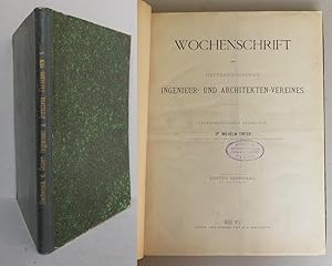 Imagen del vendedor de Wochenschrift des sterreichischen Ingenieur- und Architekten-Vereines. Erster Jahrgang, 1876 a la venta por Antikvariat Valentinska