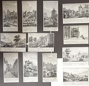 Ansichten von Heidelberg, 12 Original-Lithographien nach Zeichnungen von Charles de Graimberg.