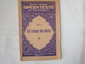 Seller image for Die Stumme Von Portici. Groe Oper in Fnf Akten Von Eugne Scribe Und Germain Delavigne. for sale by Malota