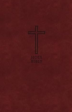 Seller image for KJV Holy Bible: Value Large Print Thinline, Burgundy Leathersoft, Red Letter, Comfort Print: King James Version (Leather) for sale by Grand Eagle Retail
