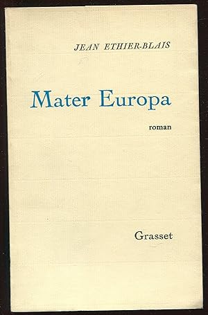 Bild des Verkufers fr Mater Europa zum Verkauf von LibrairieLaLettre2