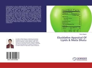 Seller image for Elusidative Appraisal Of Lipids & Meda Dhatu for sale by AHA-BUCH GmbH