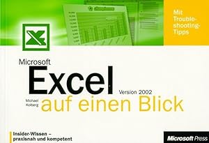 Image du vendeur pour Microsoft Excel 2002 auf einen Blick mis en vente par Versandantiquariat Felix Mcke