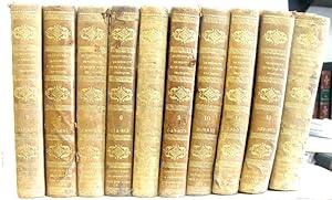 11 tomes (Incomplet). Dictionnaire de médecine et de chirurgie pratiques de 1836