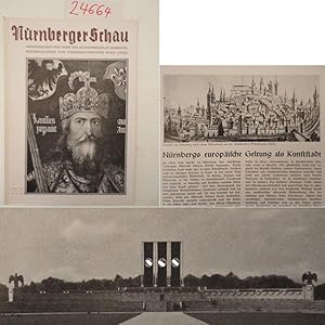 Seller image for Nrnberger Schau. Monatsschrift der Stadt der Reichsparteitage Nrnberg, herausgegeben von Oberbrgermeister Willy Liebel. 2. Heft April / Mai / Juni 1942 "Weltweites Nrnberg" for sale by Galerie fr gegenstndliche Kunst