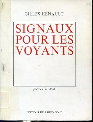 Seller image for Signaux pour les voyants 1941 - 1962 for sale by Librairie Le Nord