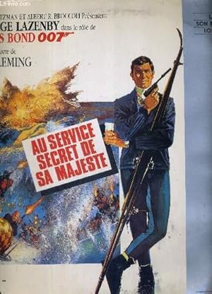 1 DOUBLE LASERDISC - JAMES BOND - 007 - AU SERVICE SECRET DE SA MAJESTE - D'APRES L'OEUVRE DE IAN...