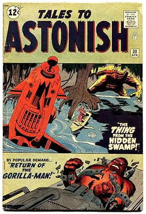 Immagine del venditore per Tales To Astonish #30 1962 Steve Ditko Art-gorilla-man marvel-jack Kirby venduto da DTA Collectibles