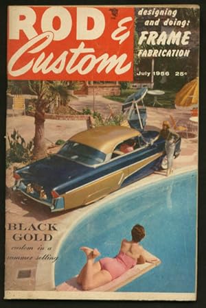 ROD & CUSTOM MAG. 07/1956-RARE SWIM SUIT COVER/T-BIRD G