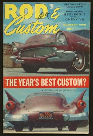 ROD & CUSTOM MAG. 10/1956-GIANT REAR FINS/49 FORD COUPE G