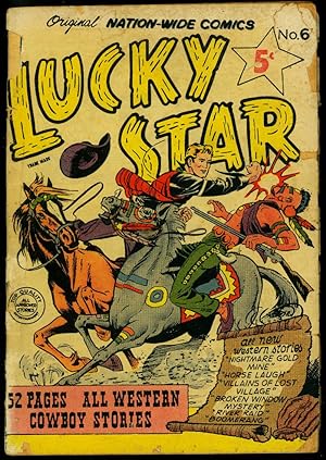 Lucky Star #6 1951- Golden Age Digest Size Western VG