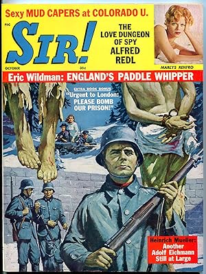 Sir! Magazine October 1961- Heinrich Mueller- Whipping- Marlys Renfro