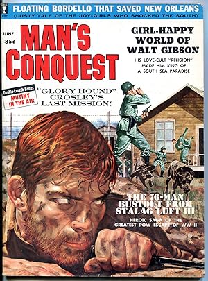 Man's Conquest Magazine June 1960-WALTER GIBSON-SHIRLEY PRICE- FN/VF