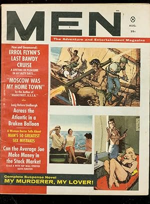 MEN MAG-8/1960-BAZOOKA COVER-ERROL FLYNN-G BREWER-PULP FN